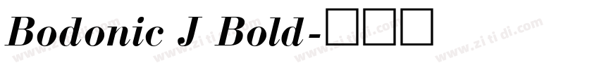 Bodonic J Bold字体转换